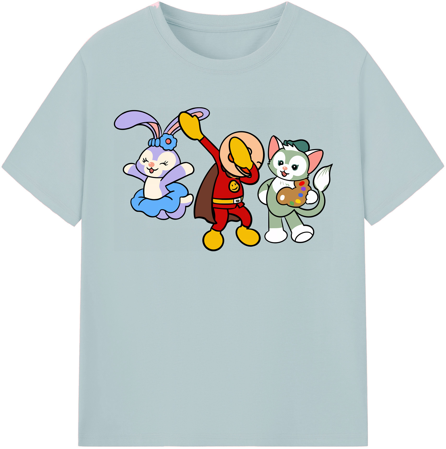 （画像用） アンパンマン Anpanman 綿100％半袖Tシャツ（フロントプリント）